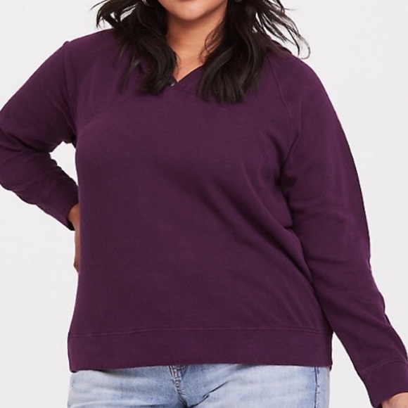 torrid Tops - NEW Torrid Henley light hoodie sweatshirt 3X